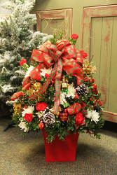 Deluxe Holiday Flower Tree from Olney's Flowers of Rome in Rome, NY